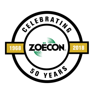 zoecon celebrating 50 years 1968 2018 vector logo