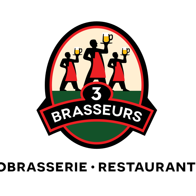3 brasseurs logo vector