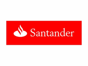 Banco Santander Red Bg Logo