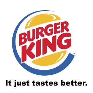 Burger King with Slogan