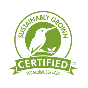 Sustainably Grown Certified by SCS Global Services
