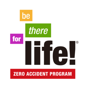 be there for life zero accident program logo vector
