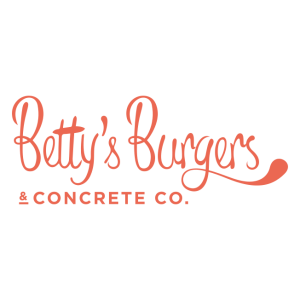 bettys burgers and concrete co logo vector