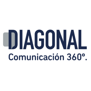 diagonal comunicacion 360 logo vector
