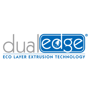 dualedge eco layer extrusion technology logo vector