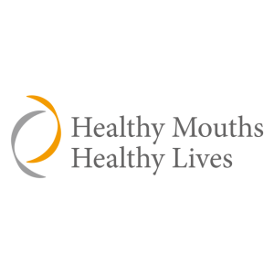 healthy mouths healthy lives logo vector