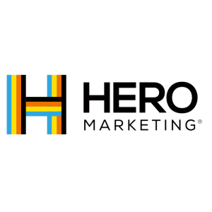 hero marketing logo vector