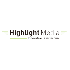 highlight media innovative lasertechnik logo vector
