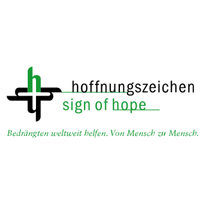 hoffnungszeichen sign of hope e v logo vector