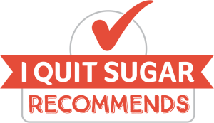i quit sugar recommends logo vector