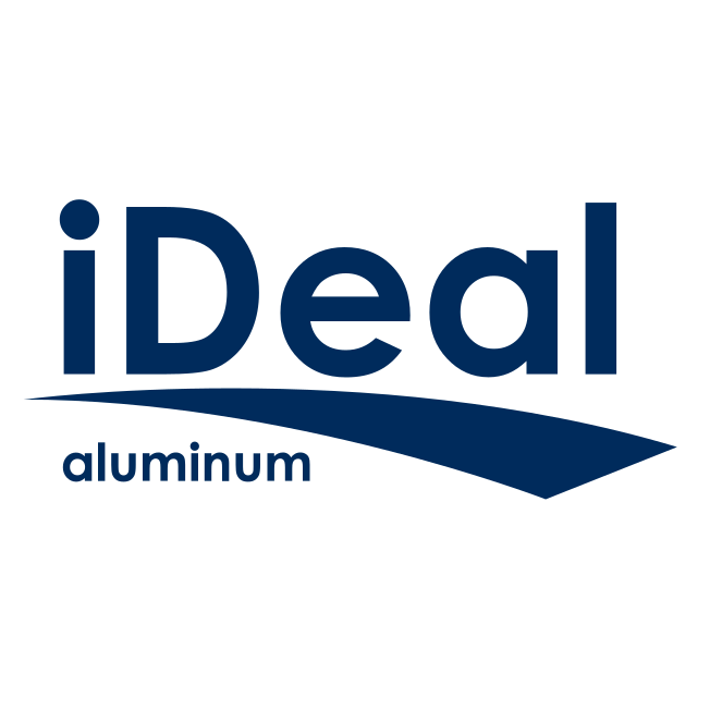 ideal aluminum logo vector