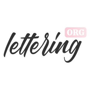 lettering org logo vector