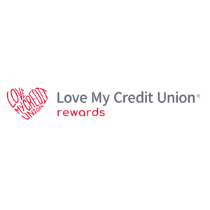 love my credit union rewards logo vector 2022
