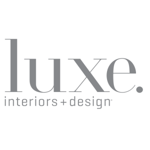 luxe interiors and design logo vector