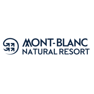 mont blanc natural resort logo vector
