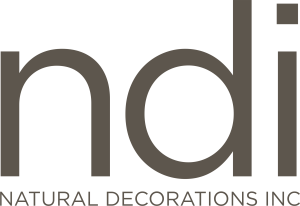 natural decorations inc ndi logo vector