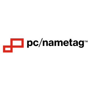 pc nametag logo vector