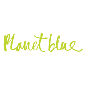 planet blue logo vector