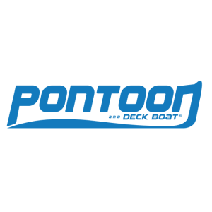 pontoon and deck boat magazine logo vector