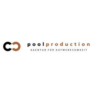 pool production agentur fuer aufmerksamkeit logo vector