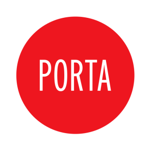 porta pizza restaurant logo vector