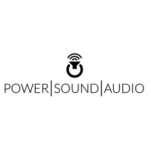 power sound audio logo vector