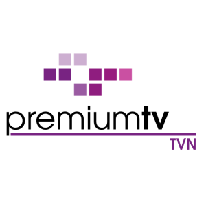 premium tv by tvn media logo vector