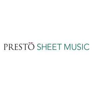 presto sheet music logo vector