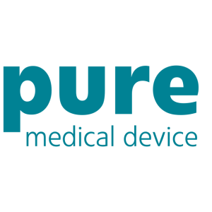 pure medical device logo vector
