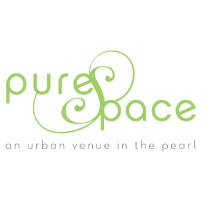 pure space portland event venue logo vector