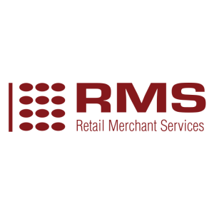 retail merchant services rms logo vector