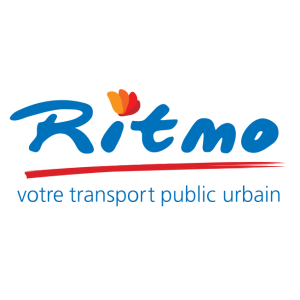 ritmo votre transport public urbain logo vector