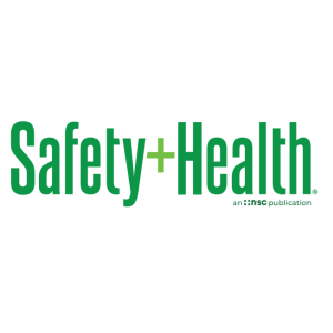 safety and health magazine logo vector