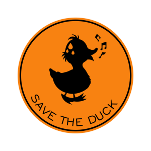 save the duck spa logo vector