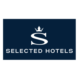 selected hotels logo vector
