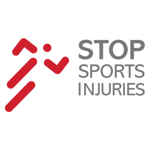 stop sports injuries logo vector