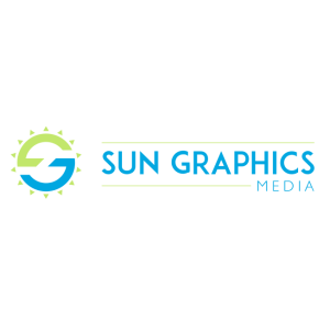 sun graphics media logo vector