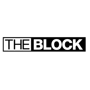 the block blockchain technology news logo vector