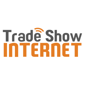 trade show internet logo vector