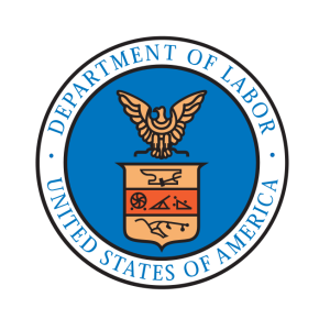 united state of america department of labor logo vector