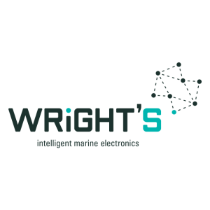 wrights intelligent marine electronics logo vector