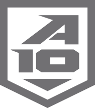 Atlantic 10 Conference Shield in Saint Josephs Gray