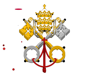 Emblem of the Papacy Triple Tiara and Keys