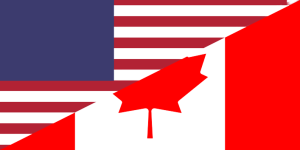 Flags of Canada and the United States 1