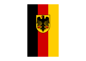Hanging State Flag of Germany