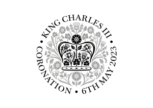 King Charles III Coronation Emblem Black