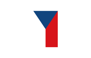 Vertical Flag of Czech Republic