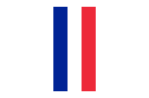Vertical Flag of France