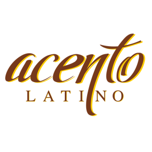 acento latino food logo vector
