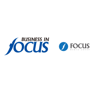 business in focus focus media group vector logo